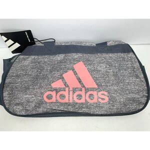 adidas Diablo Small II Duffel Bag Gym Locker Travel Logo Black PINK New
